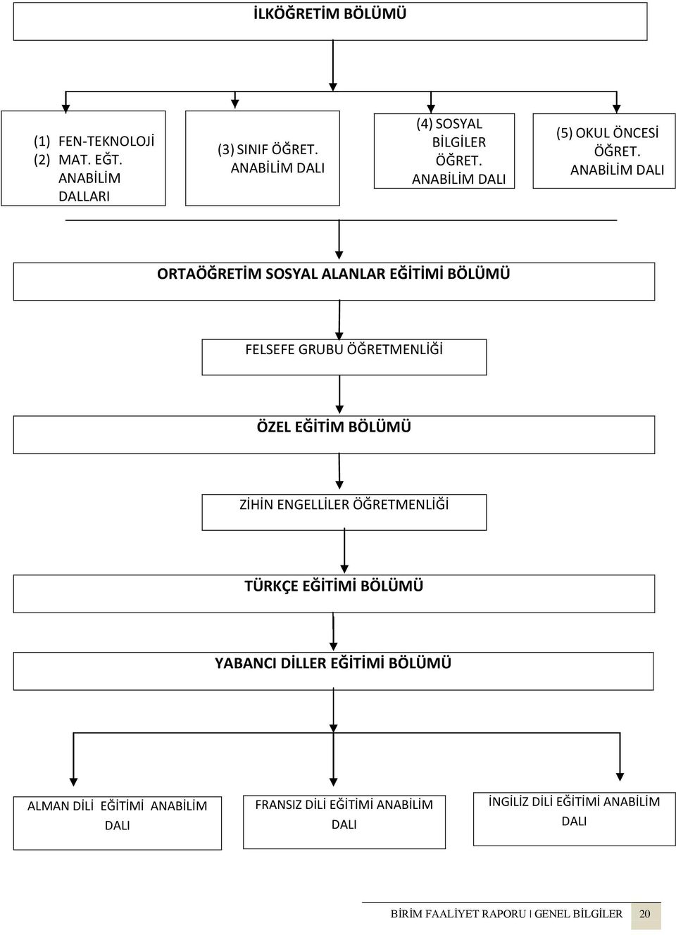 ANABİLİM DALI ORTAÖĞRETİM SOSYAL ALANLAR EĞİTİMİ BÖLÜMÜ FELSEFE GRUBU ÖĞRETMENLİĞİ ÖZEL EĞİTİM BÖLÜMÜ ZİHİN ENGELLİLER