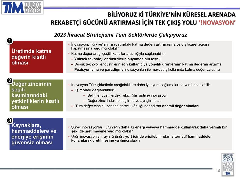 yardımcı olabilir Katma değer artışı çeşitli kanallar aracılığıyla sağlanabilir: Yüksek teknoloji endüstrilerin büyümesinin teşviki Düşük teknoloji endüstrilerin son kullanıcıya yönelik ürünlerinin