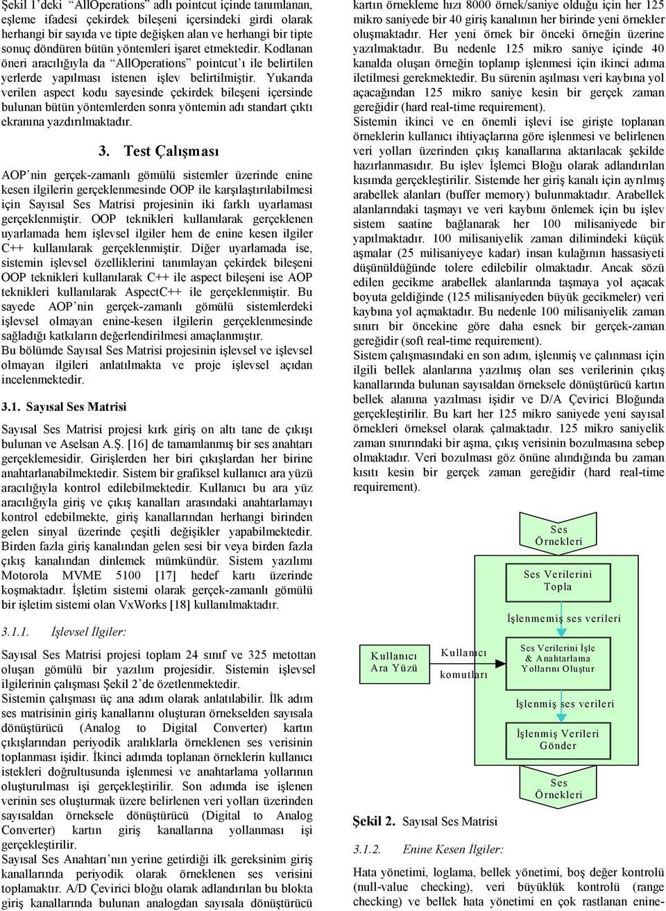 Yukarıda verilen aspect kodu sayesinde çekirdek bileşeni içersinde bulunan bütün yöntemlerden sonra yöntemin adı standart çıktı ekranına yazdırılmaktadır. 3.