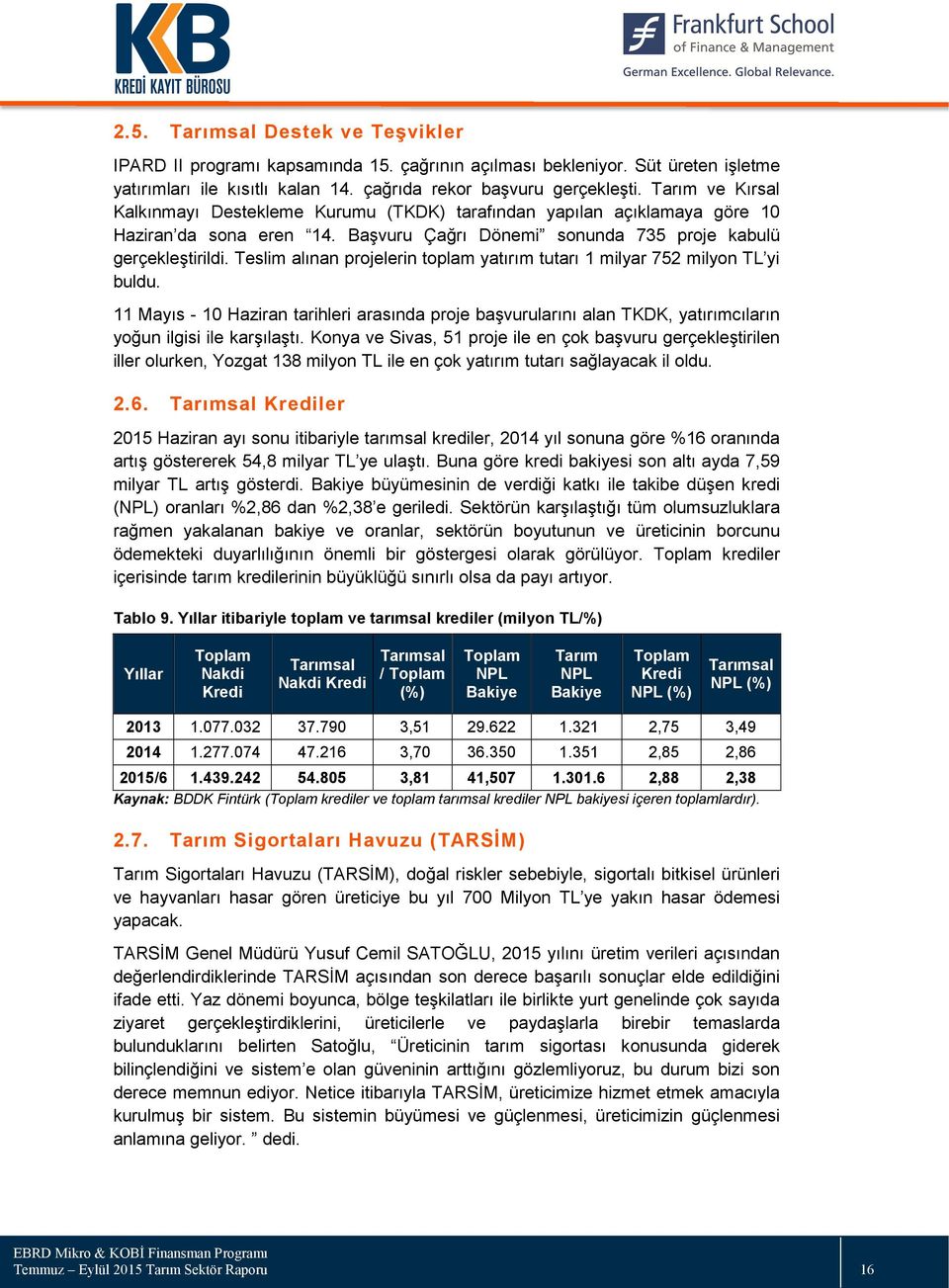 Teslim alınan projelerin toplam yatırım tutarı 1 milyar 752 milyon TL yi buldu. 11 Mayıs - 10 Haziran tarihleri arasında proje başvurularını alan TKDK, yatırımcıların yoğun ilgisi ile karşılaştı.