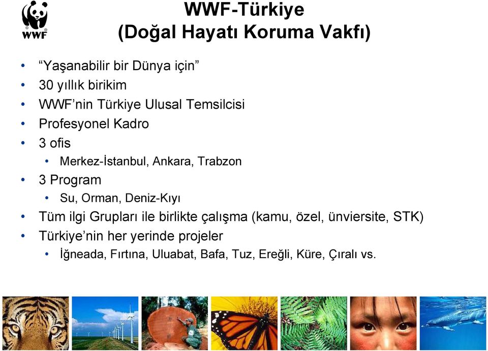 Su, Orman, Deniz-Kıyı Tüm ilgi Grupları ile birlikte çalışma (kamu, özel, ünviersite, STK)