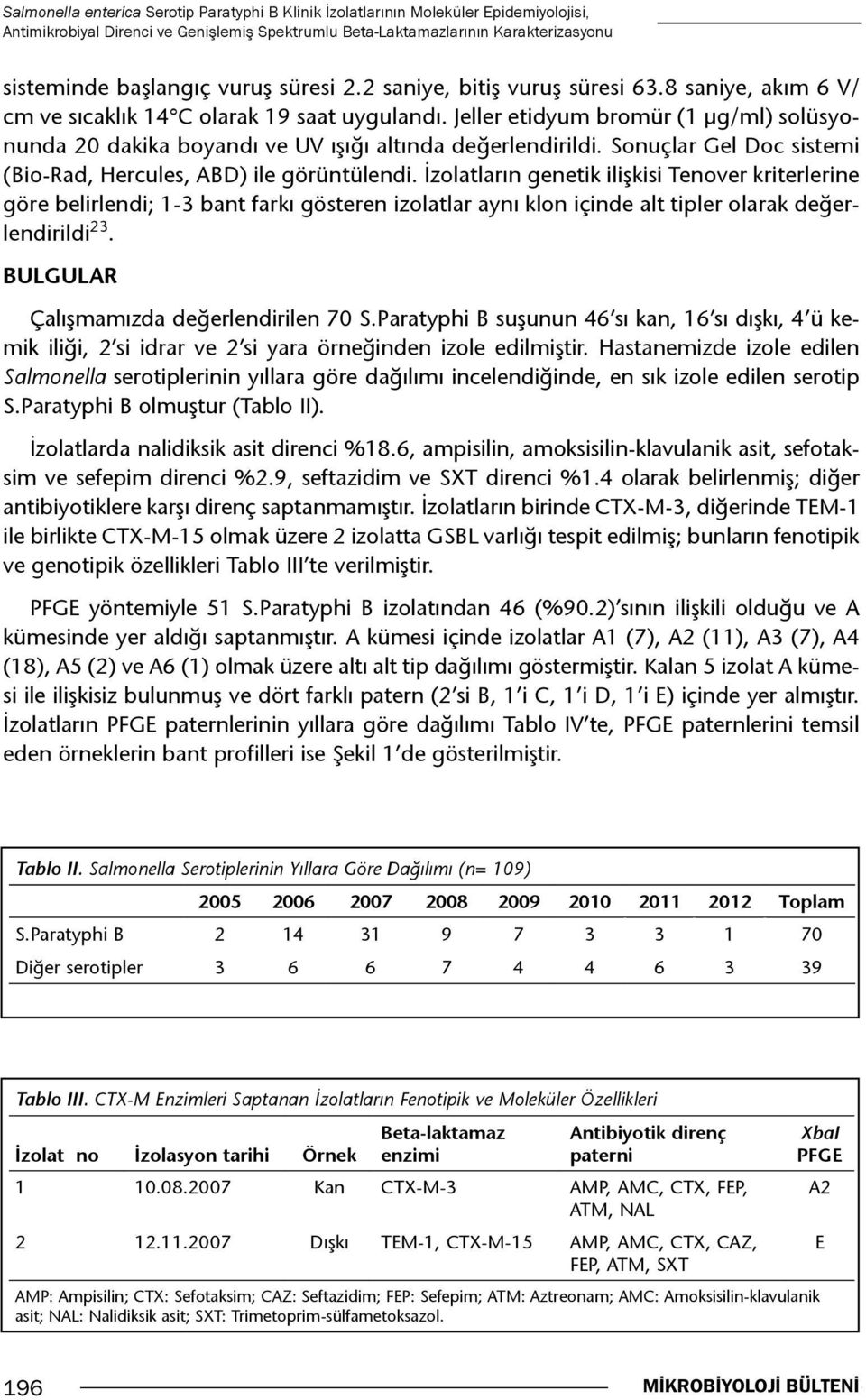 Jeller etidyum bromür (1 µg/ml) solüsyonunda 20 dakika boyandı ve UV ışığı altında değerlendirildi. Sonuçlar Gel Doc sistemi (Bio-Rad, Hercules, ABD) ile görüntülendi.