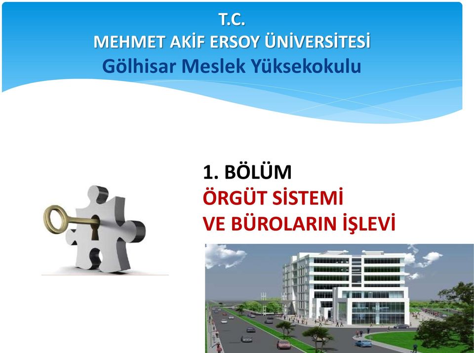 1. BÖLÜM ÖRGÜT