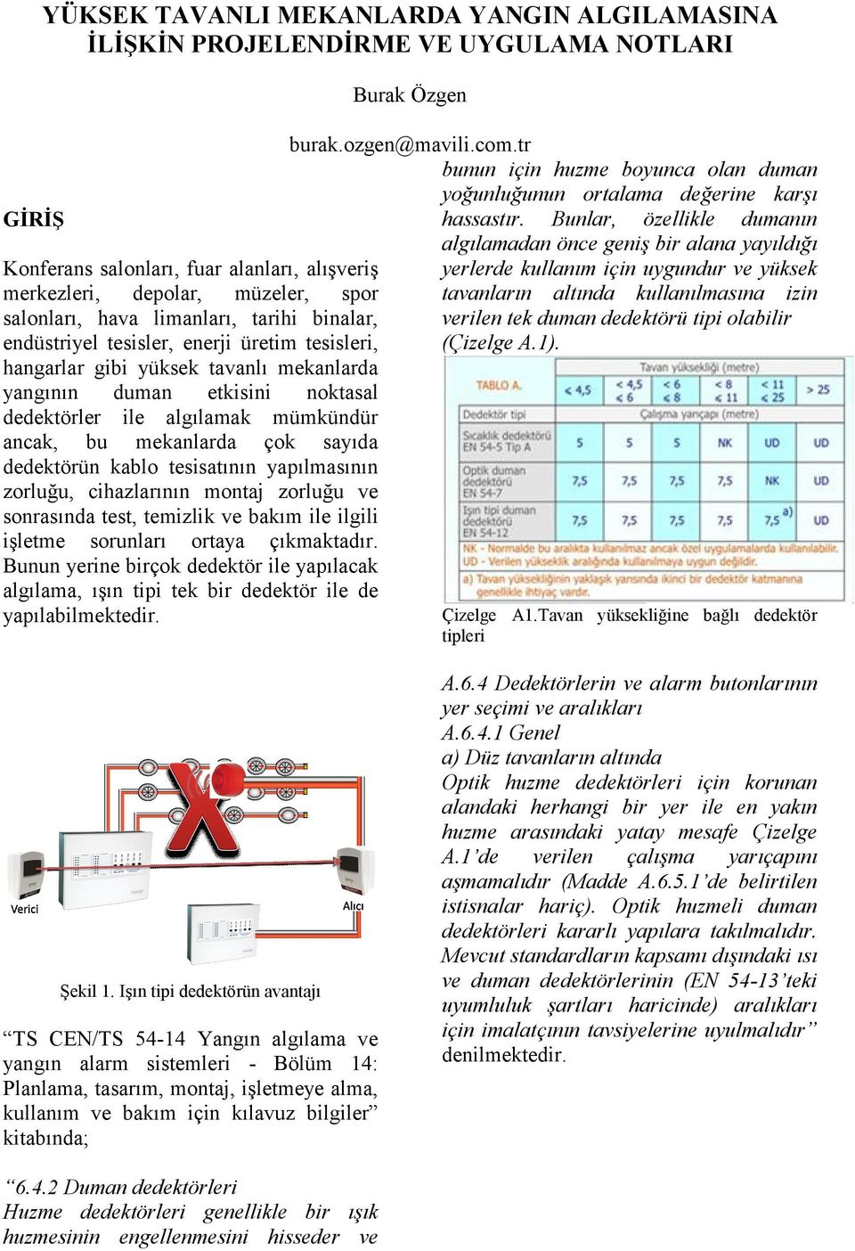 mekanlarda çok sayıda dedektörün kablo tesisatının yapılmasının zorluğu, cihazlarının montaj zorluğu ve sonrasında test, temizlik ve bakım ile ilgili işletme sorunları ortaya çıkmaktadır.