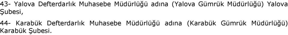 Karabük Defterdarlık Muhasebe Müdürlüğü