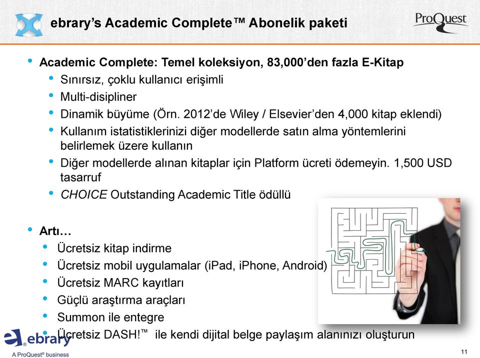 2012 de Wiley / Elsevier den 4,000 kitap eklendi) Kullanım istatistiklerinizi diğer modellerde satın alma yöntemlerini belirlemek üzere kullanın Diğer modellerde