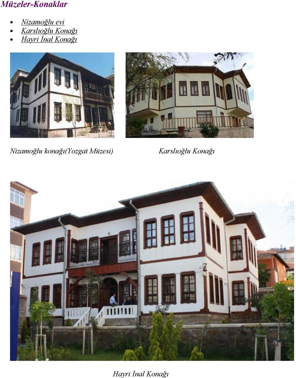 Konağı Nizamoğlu konağı(yozgat