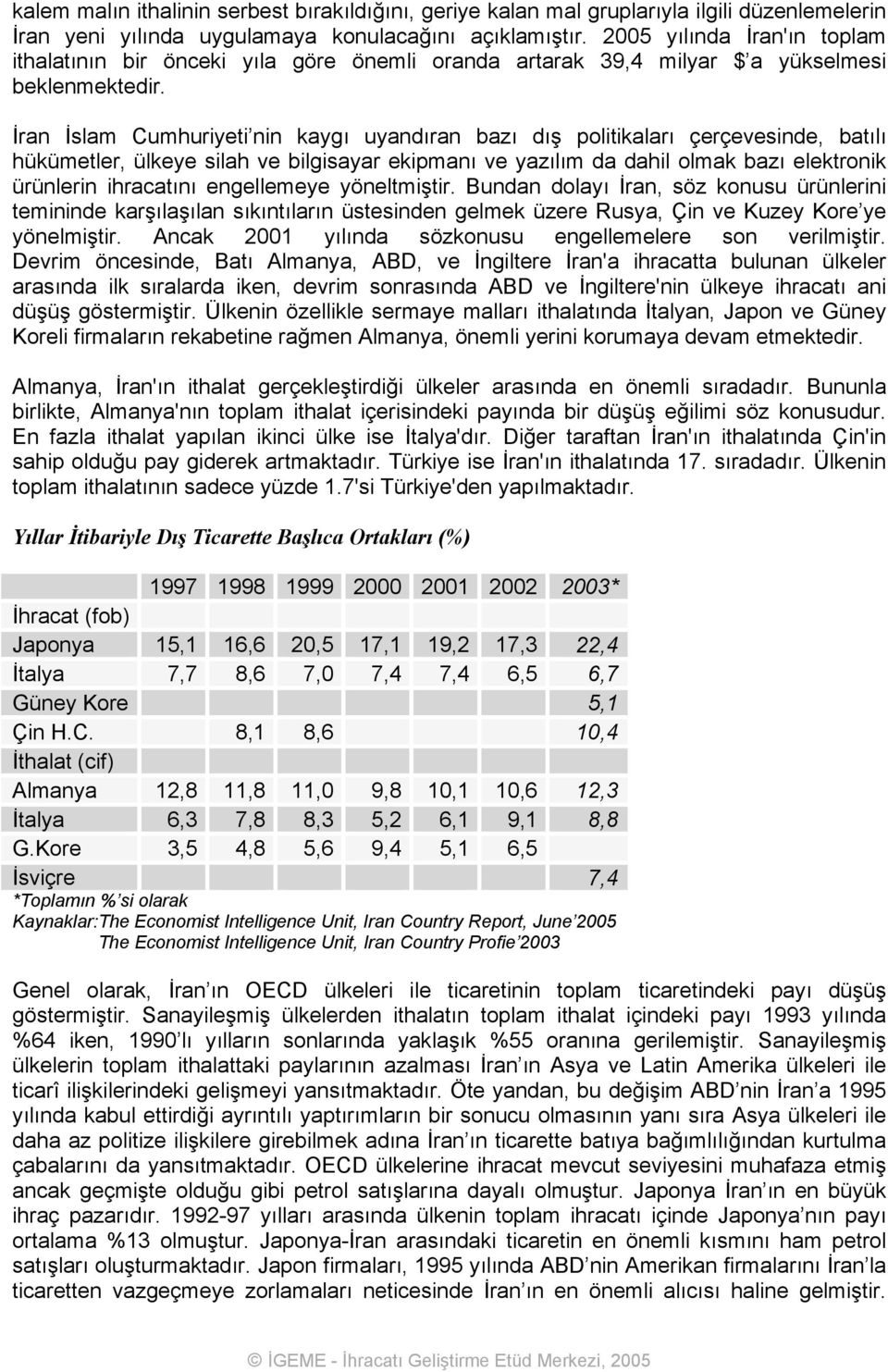 İran İslam Cumhuriyeti nin kaygı uyandıran bazı dış politikaları çerçevesinde, batılı hükümetler, ülkeye silah ve bilgisayar ekipmanı ve yazılım da dahil olmak bazı elektronik ürünlerin ihracatını