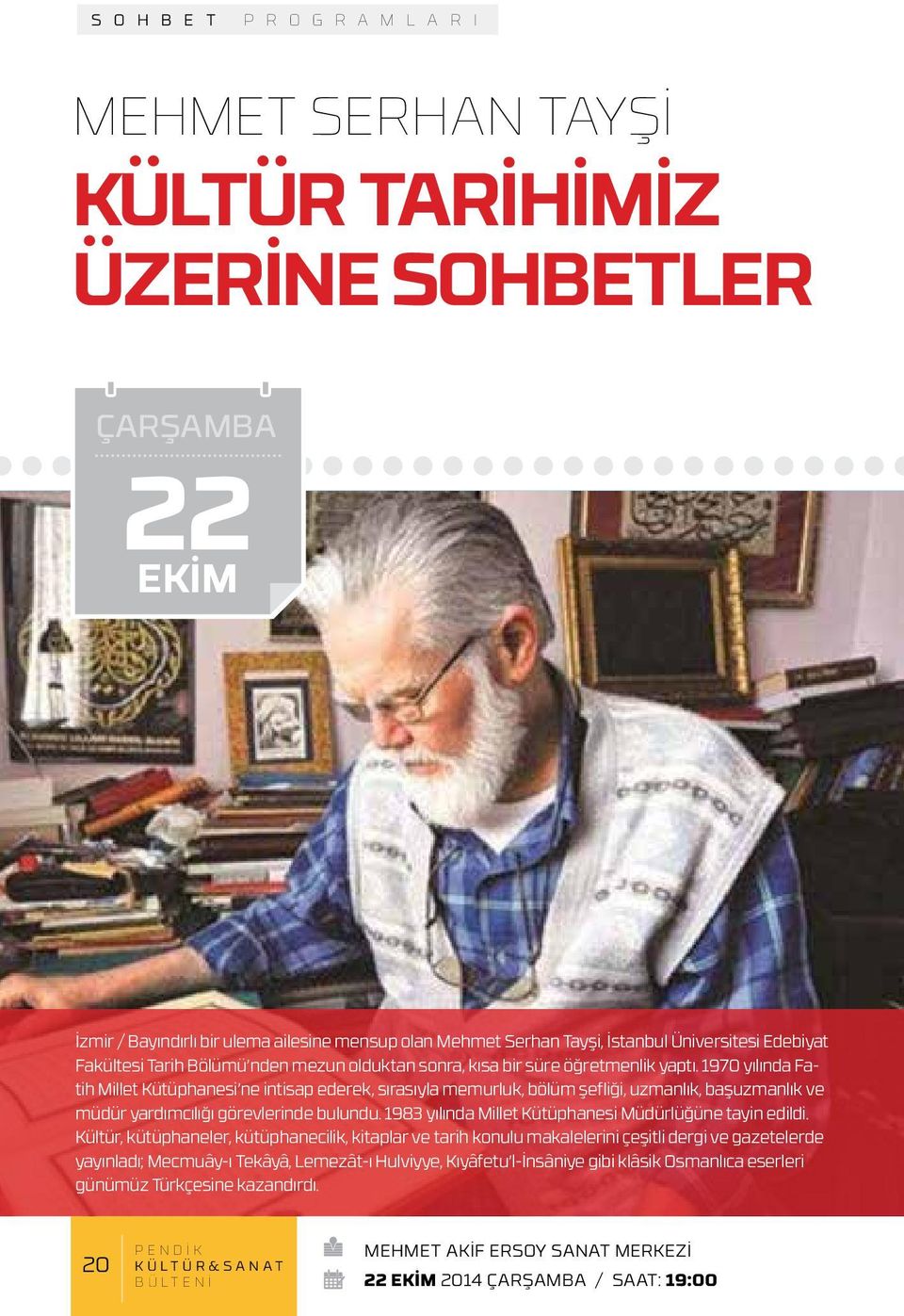 1970 yılında Fatih Millet Kütüphanesi ne intisap ederek, sırasıyla memurluk, bölüm şefliği, uzmanlık, başuzmanlık ve müdür yardımcılığı görevlerinde bulundu.