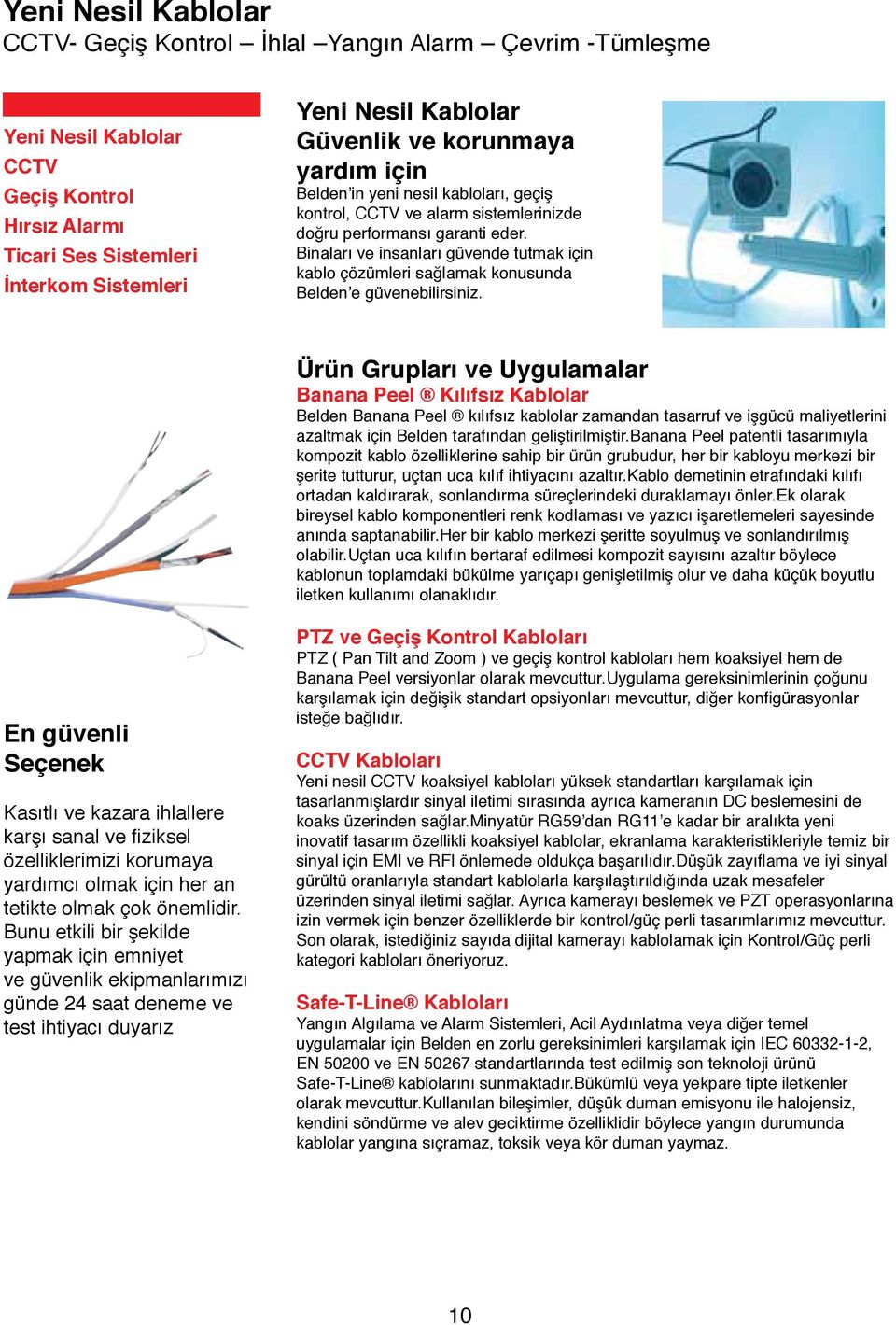 Binaları ve insanları güvende tutmak için kablo çözümleri sağlamak konusunda Belden e güvenebilirsiniz.