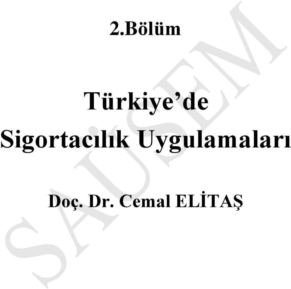 Uygulamaları Doç.