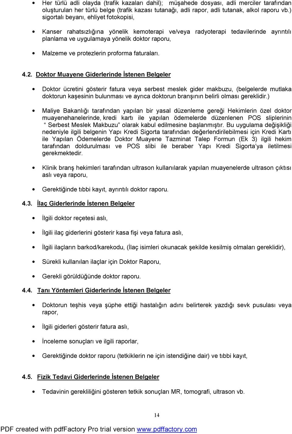 proforma faturaları. 4.2.