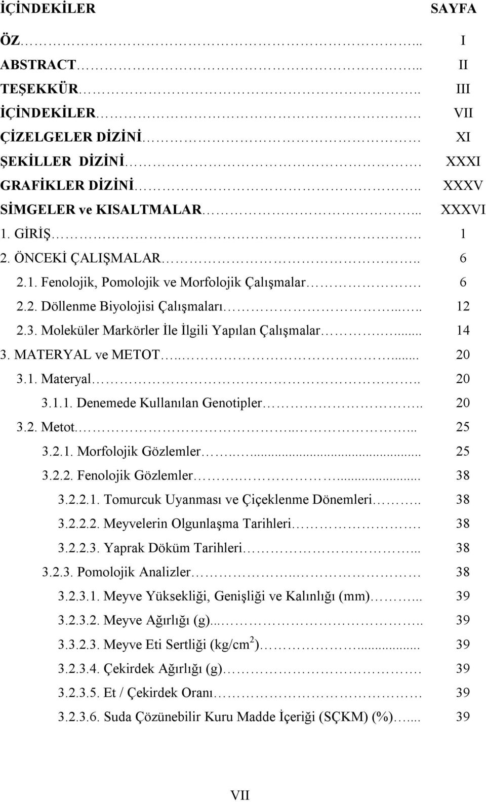 MATERYAL ve METOT..... 20 3.1. Materyal.. 20 3.1.1. Denemede Kullanılan Genotipler.. 20 3.2. Metot...... 25 3.2.1. Morfolojik Gözlemler..... 25 3.2.2. Fenolojik Gözlemler.... 38 3.2.2.1. Tomurcuk Uyanması ve Çiçeklenme Dönemleri.