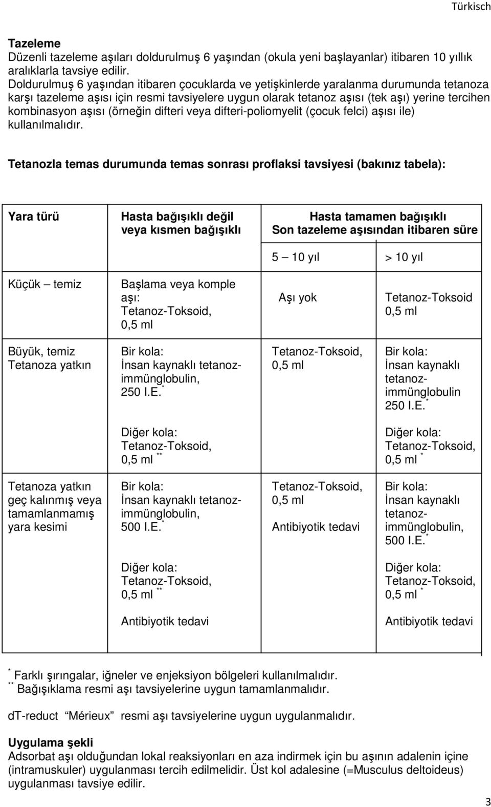 aşısı (örneğin difteri veya difteri-poliomyelit (çocuk felci) aşısı ile) kullanılmalıdır.