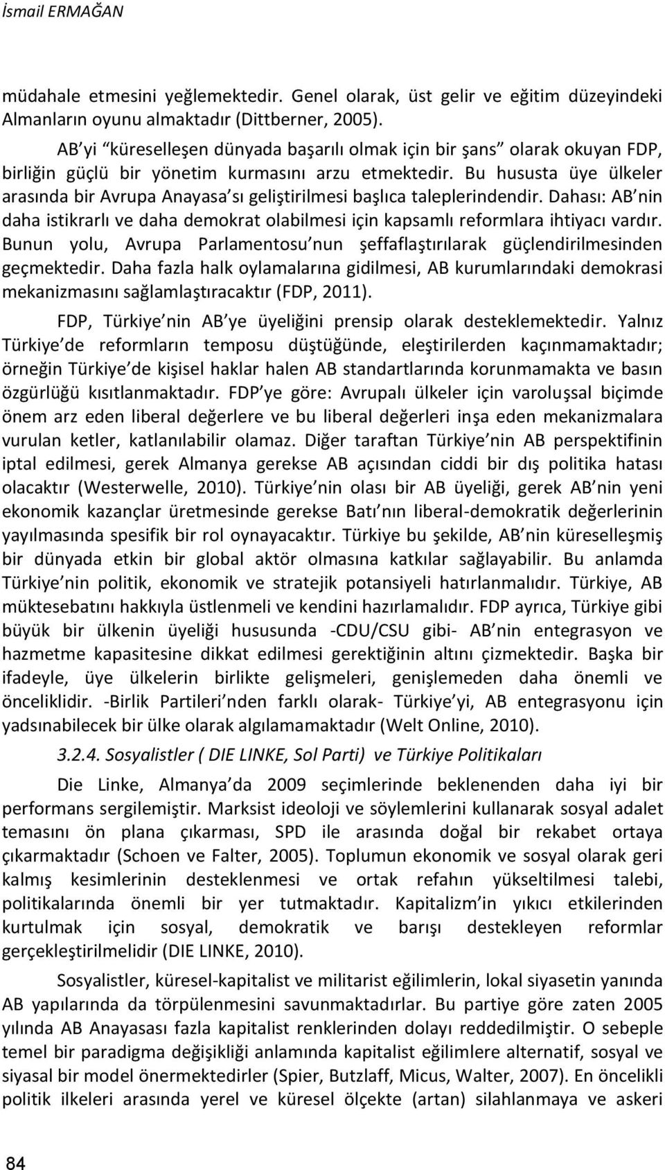 Bu hususta üye ülkeler arasında bir Avrupa Anayasa sı geliştirilmesi başlıca taleplerindendir. Dahası: AB nin daha istikrarlı ve daha demokrat olabilmesi için kapsamlı reformlara ihtiyacı vardır.