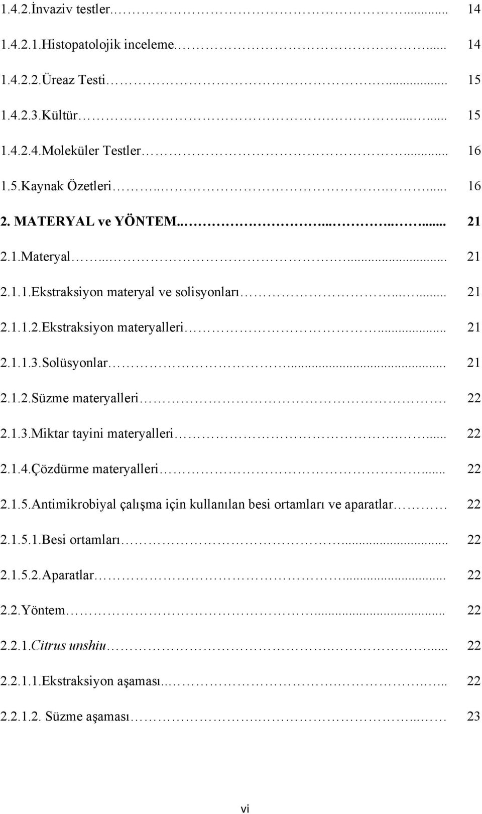 Solüsyonlar... 21 2.1.2.Süzme materyalleri. 22 2.1.3.Miktar tayini materyalleri.... 22 2.1.4.Çözdürme materyalleri... 22 2.1.5.