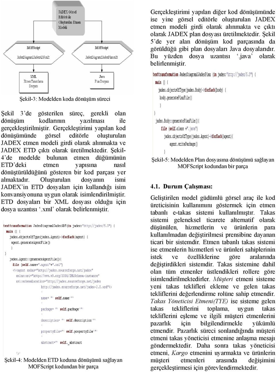 Şekil-3: Modelden koda dönüşüm süreci Şekil 3 de gösterilen süreç, gerekli olan dönüşüm kodlarının yazılması ile gerçekleştirilmiştir.