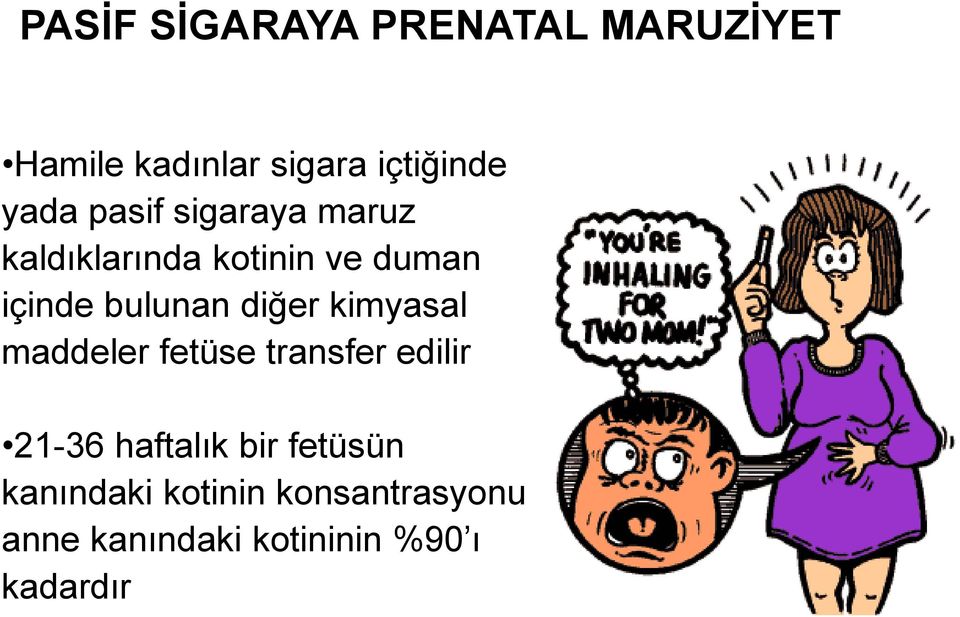 diğer kimyasal maddeler fetüse transfer edilir 21-36 haftalık bir