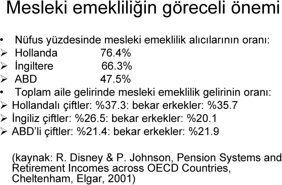 3: bekar erkekler: %35.7 İngiliz çiftler: %26.5: bekar erkekler: %20.1 ABD li çiftler: %21.