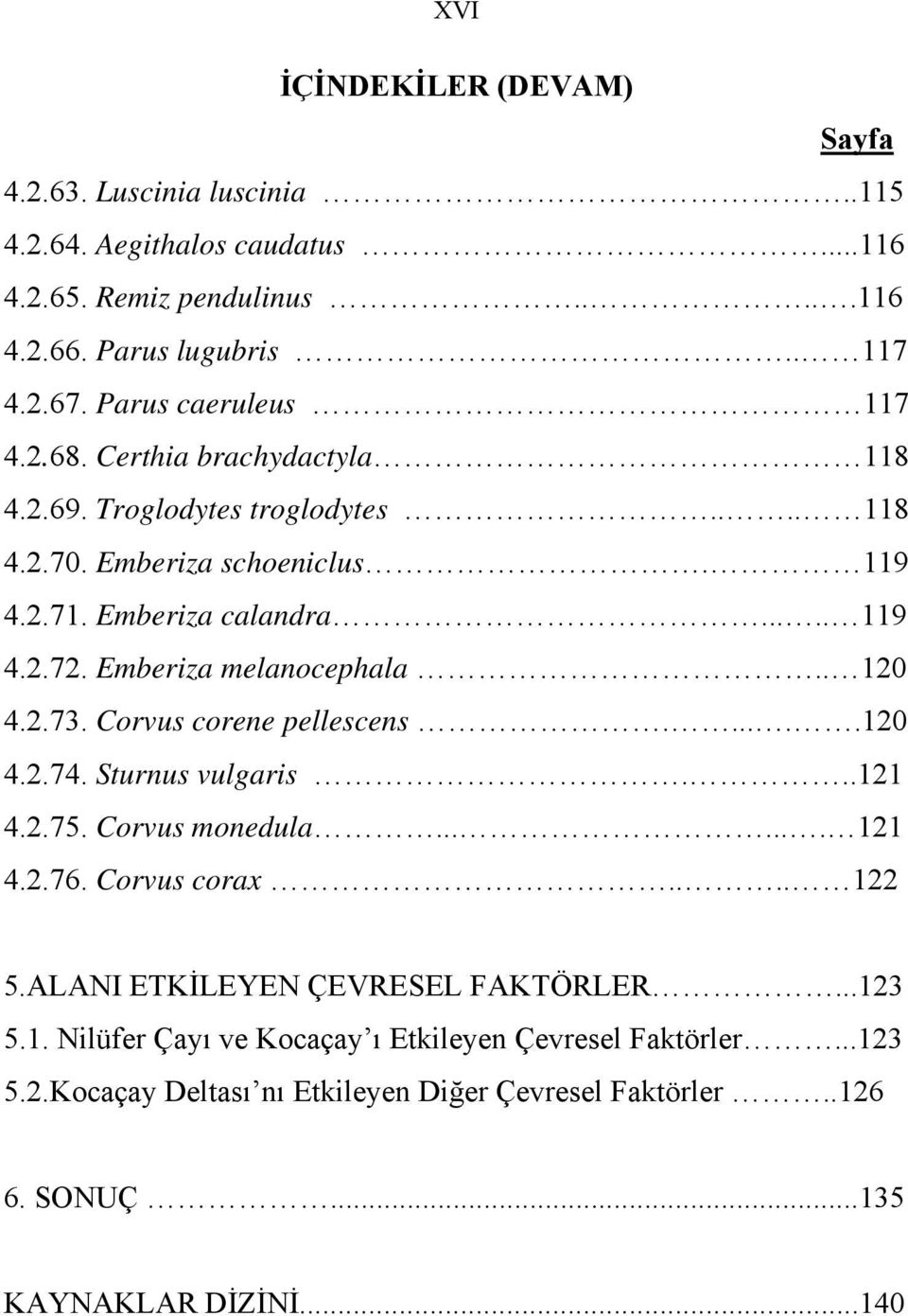 Emberiza melanocephala.. 120 4.2.73. Corvus corene pellescens......120 4.2.74. Sturnus vulgaris...121 4.2.75. Corvus monedula....... 121 4.2.76. Corvus corax.... 122 5.