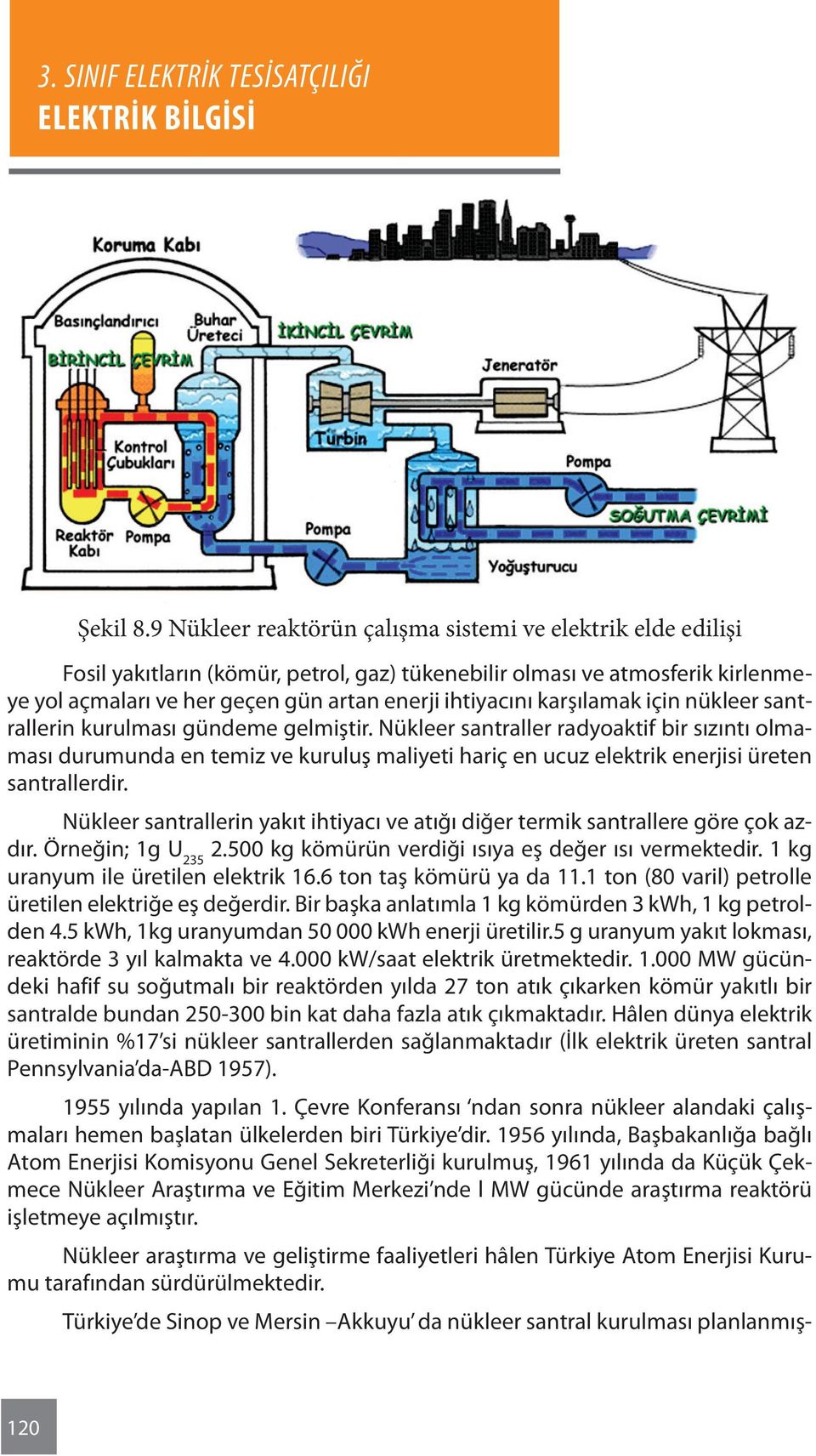 karşılamak için nükleer santrallerin kurulması gündeme gelmiştir.