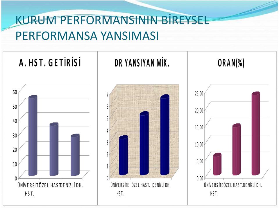 R S İTEÖZE L HAS T.DE NİZLİ DH. HS T. ORAN(%) DR YANS IYAN MİK.