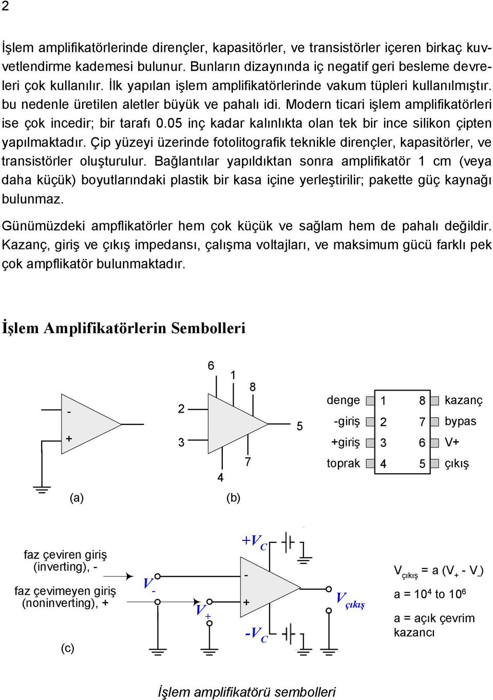 05 inç kadar kalınlıkta olan tek bir ince silikon çipten yapılmaktadır. Çip yüzeyi üzerinde fotolitografik teknikle dirençler, kapasitörler, ve transistörler oluşturulur.