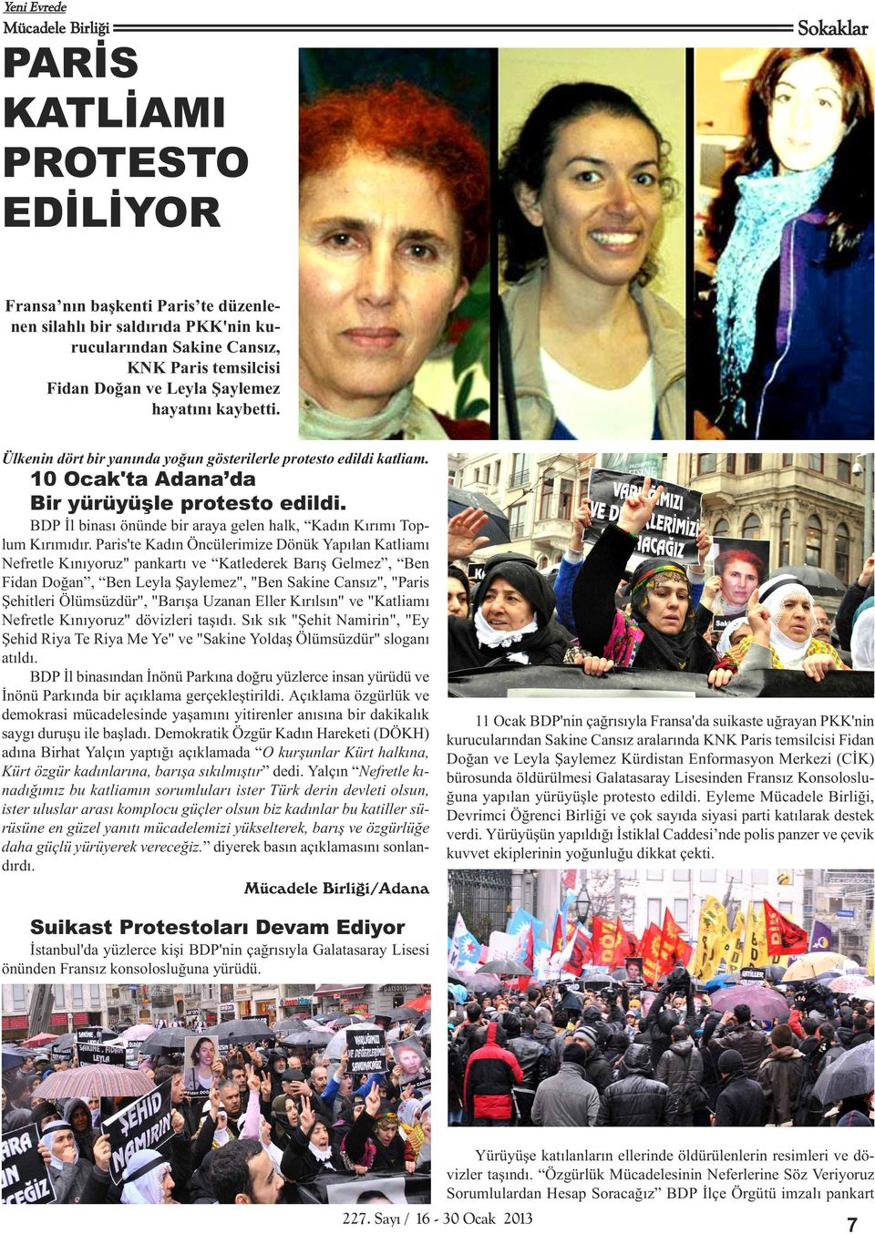 BDP İl binası önünde bir araya gelen halk, Kadın Kırımı Toplum Kırımıdır.