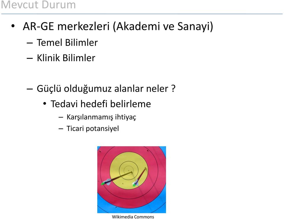 olduğumuz alanlar neler?