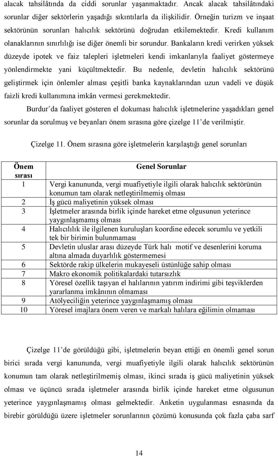 Bankaların kredi verirken yüksek düzeyde ipotek ve faiz talepleri işletmeleri kendi imkanlarıyla faaliyet göstermeye yönlendirmekte yani küçültmektedir.