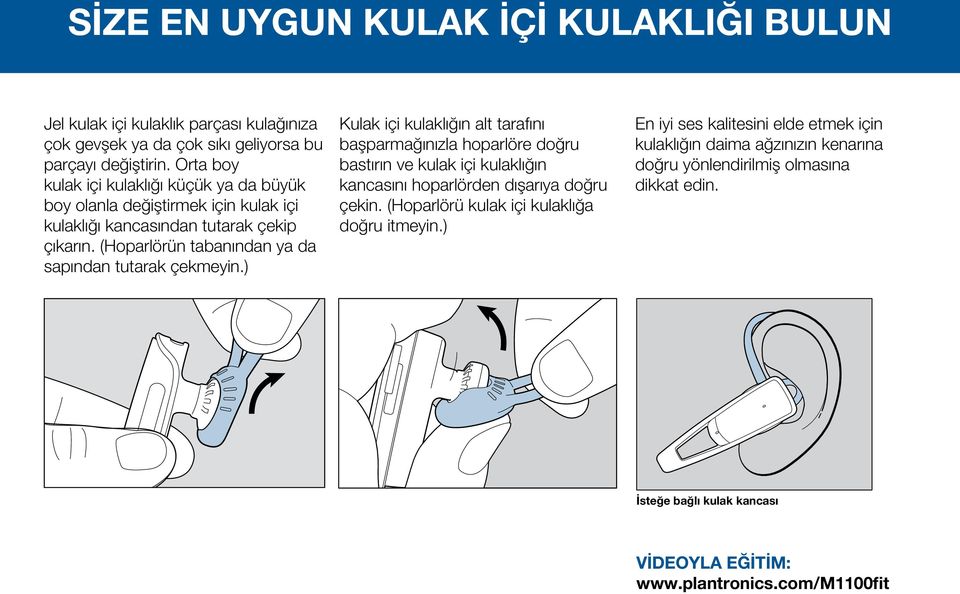 (Hoparlörün tabanından ya da sapından tutarak çekmeyin.