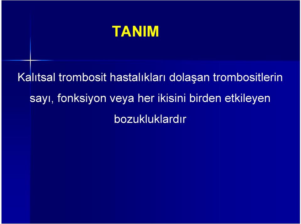 trombositlerin sayı, fonksiyon