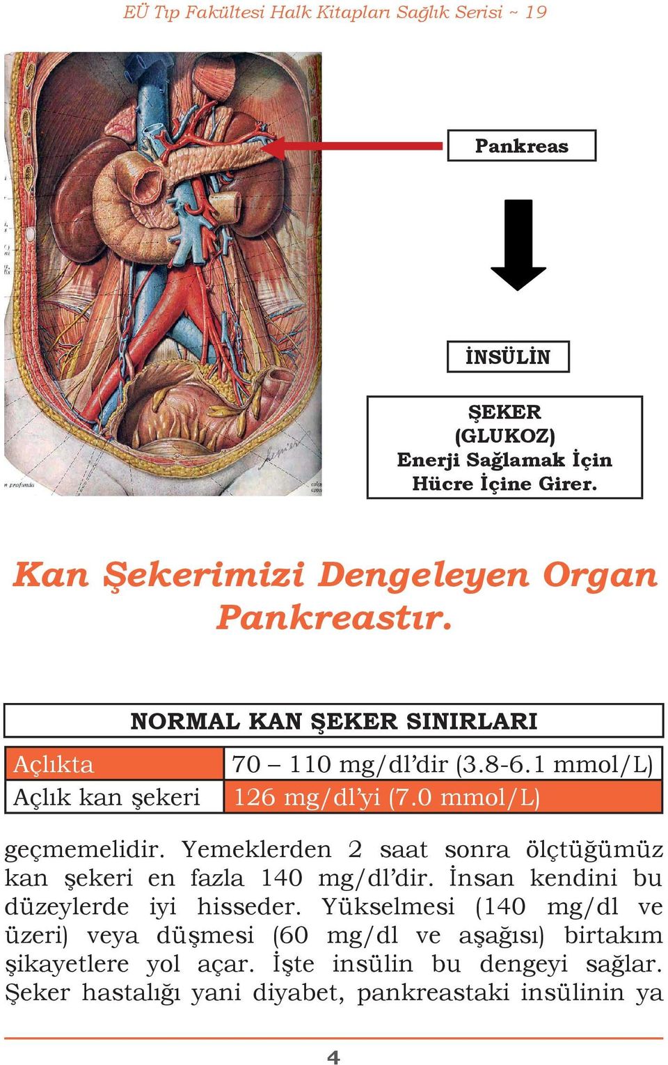 0 mmol/l) geçmemelidir. Yemeklerden 2 saat sonra ölçtüğümüz kan şekeri en fazla 140 mg/dl dir. İnsan kendini bu düzeylerde iyi hisseder.