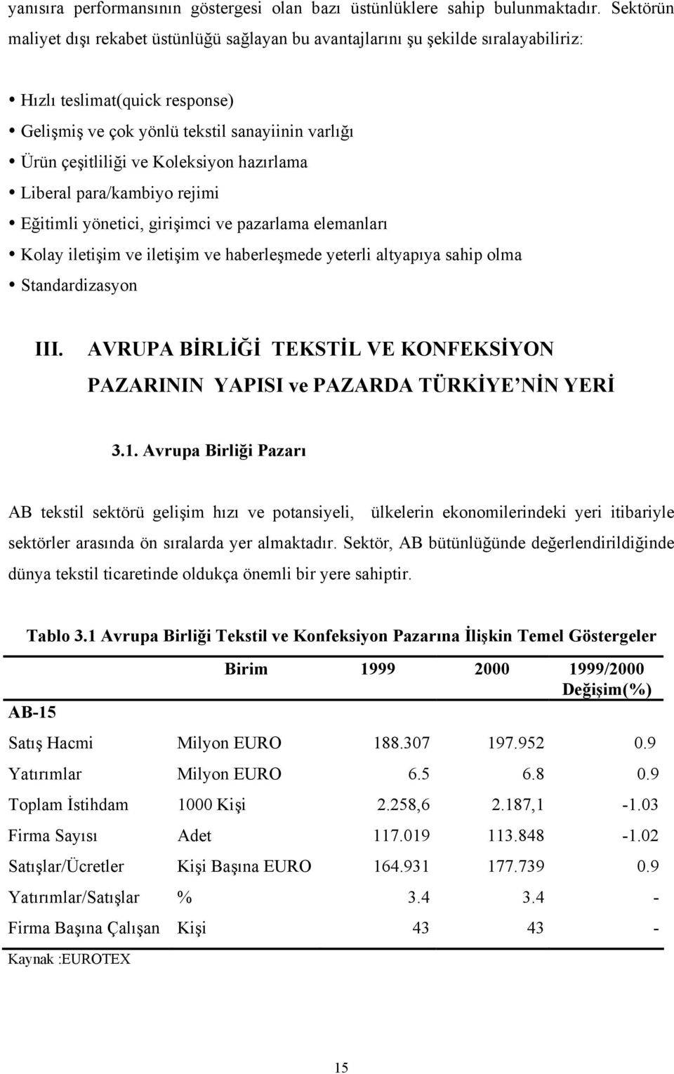 Koleksiyon hazırlama Liberal para/kambiyo rejimi Eğitimli yönetici, girişimci ve pazarlama elemanları Kolay iletişim ve iletişim ve haberleşmede yeterli altyapıya sahip olma Standardizasyon III.