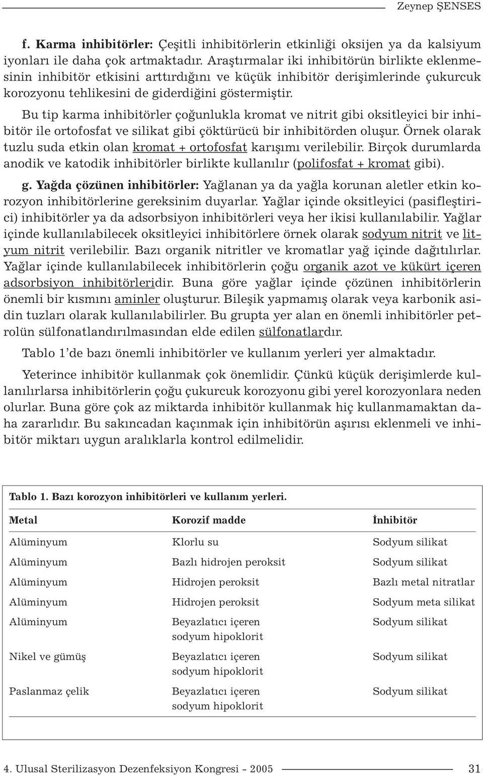 Bu tip karma inhibitörler çoğunlukla kromat ve nitrit gibi oksitleyici bir inhibitör ile ortofosfat ve silikat gibi çöktürücü bir inhibitörden oluşur.