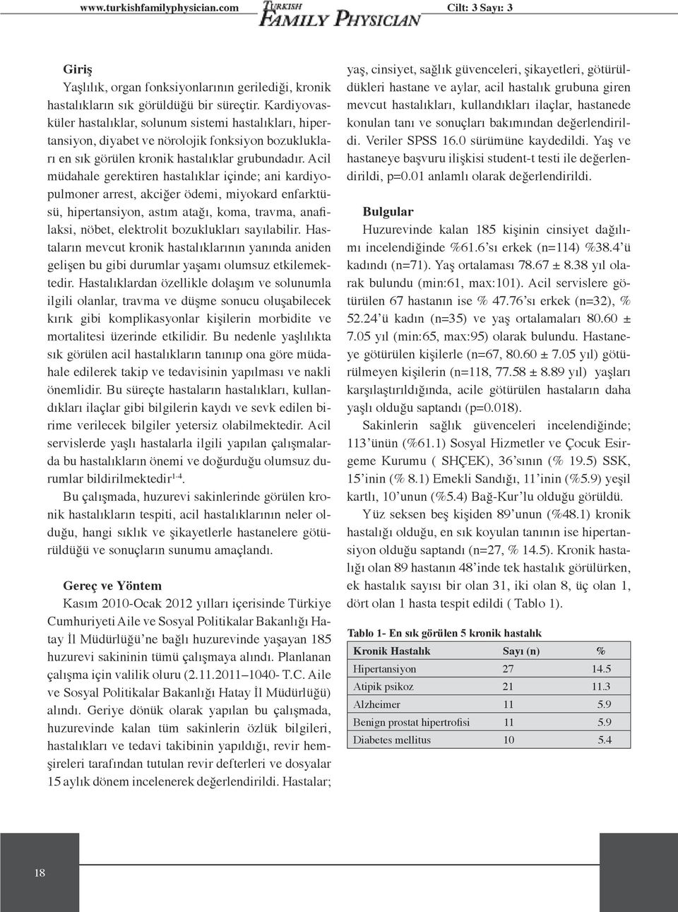 Acil müdahale gerektiren hastalıklar içinde; ani kardiyopulmoner arrest, akciğer ödemi, miyokard enfarktüsü, hipertansiyon, astım atağı, koma, travma, anafilaksi, nöbet, elektrolit bozuklukları