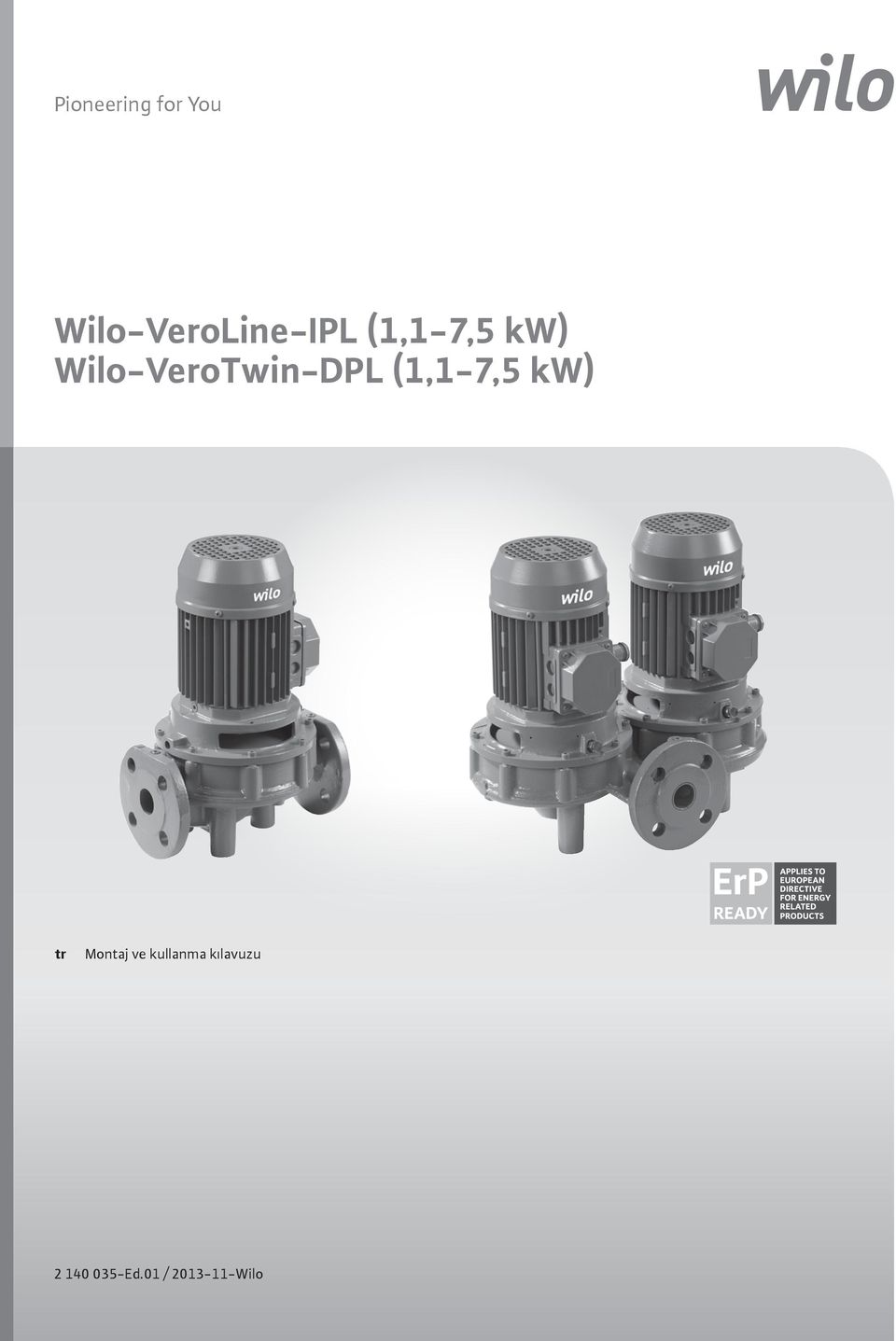 Wilo-VeroTwin-DPL (1,1-7,5 kw) tr