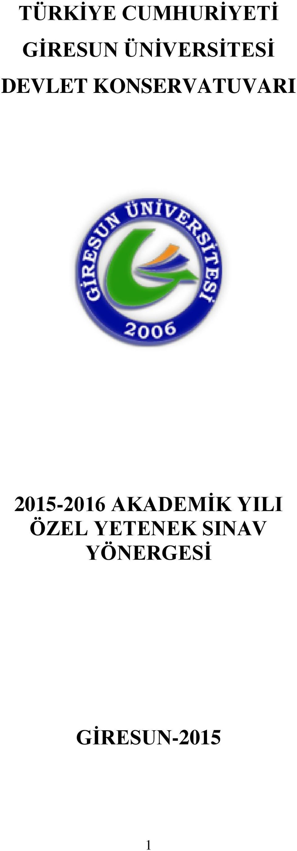 KONSERVATUVARI 2015-2016