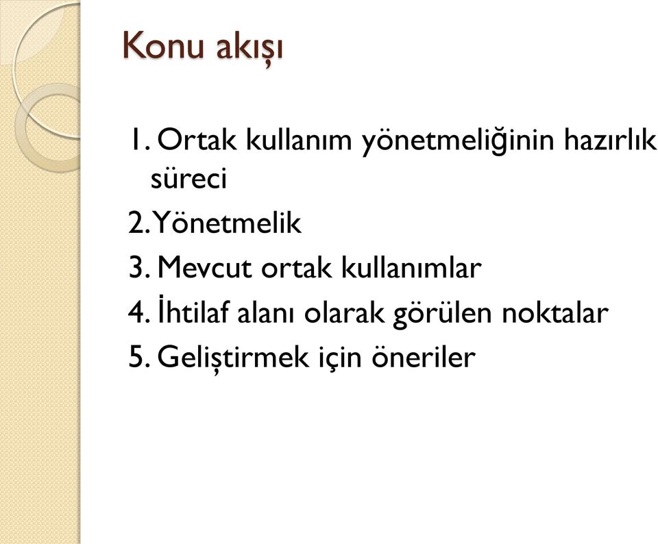 süreci 2. Yönetmelik 3.