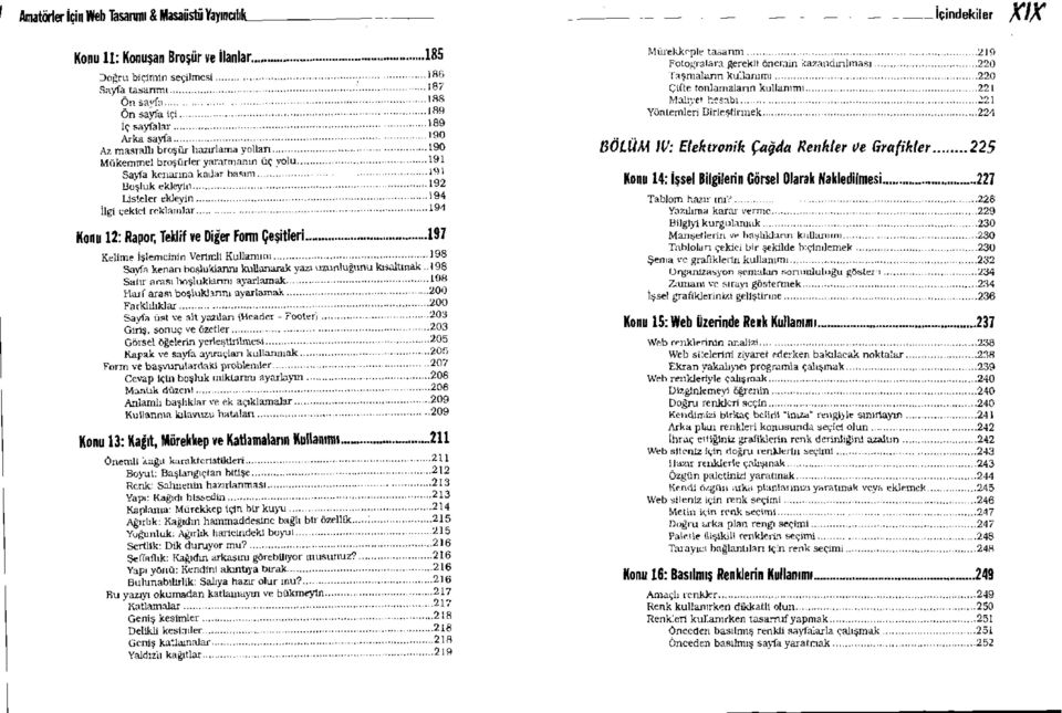 .IAB...189... 189 190... 190.. 191. 191.. 192... 194... 191 Konu 12: Rapor, Teklif ve Diğer Form Çeşitleri.