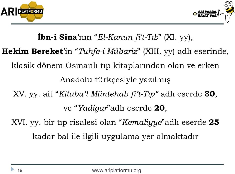 yazılmış XV. yy.