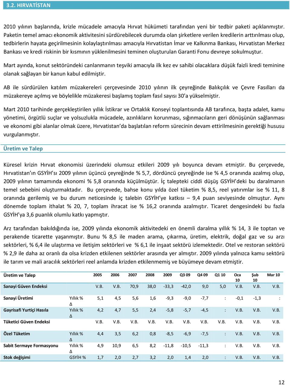 Kalkınma Bankası, Hırvatistan Merkez Bankası ve kredi riskinin bir kısmının yüklenilmesini teminen oluşturulan Garanti Fonu devreye sokulmuştur.