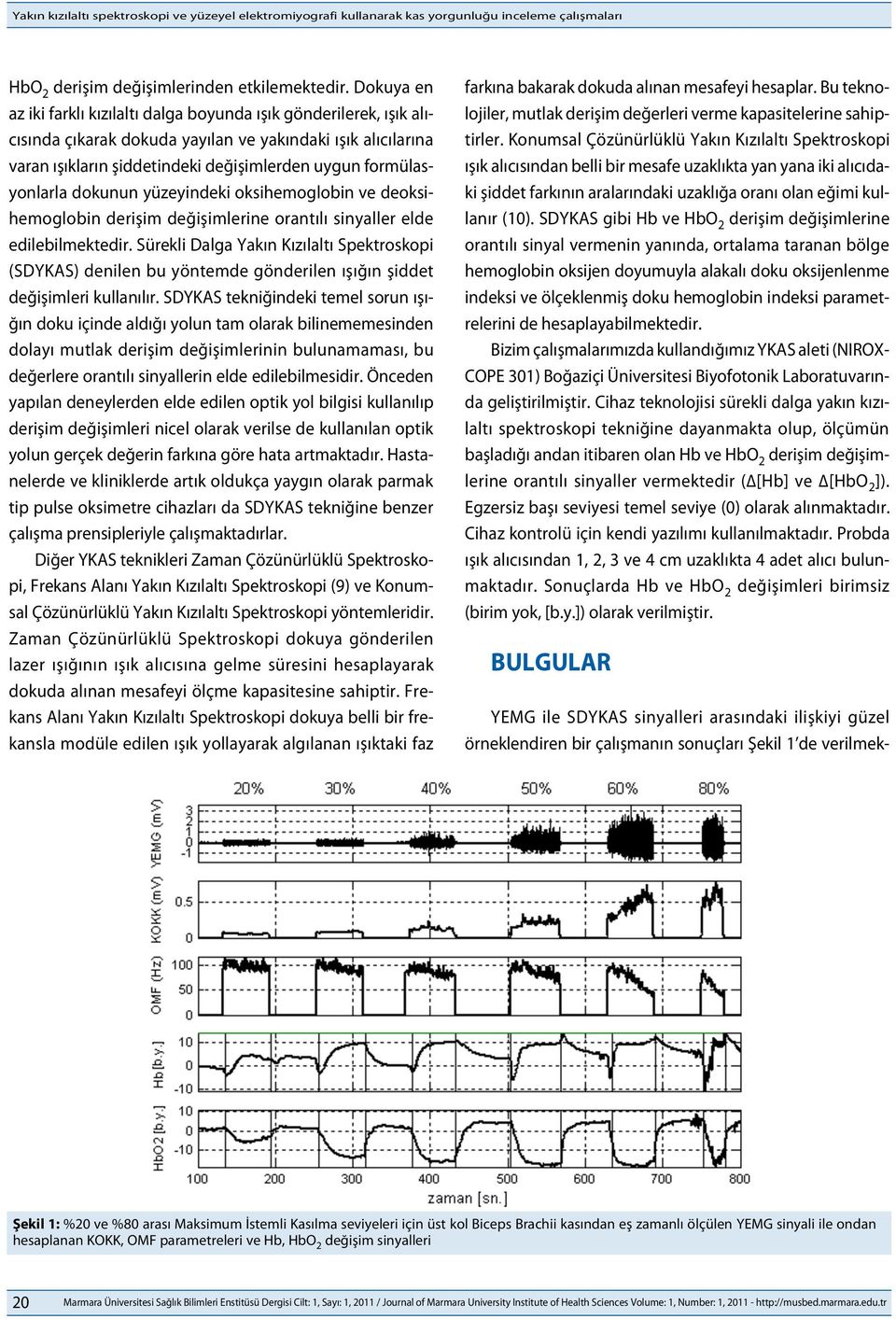 formülasyonlarla dokunun yüzeyindeki oksihemoglobin ve deoksihemoglobin derişim değişimlerine orantılı sinyaller elde edilebilmektedir.