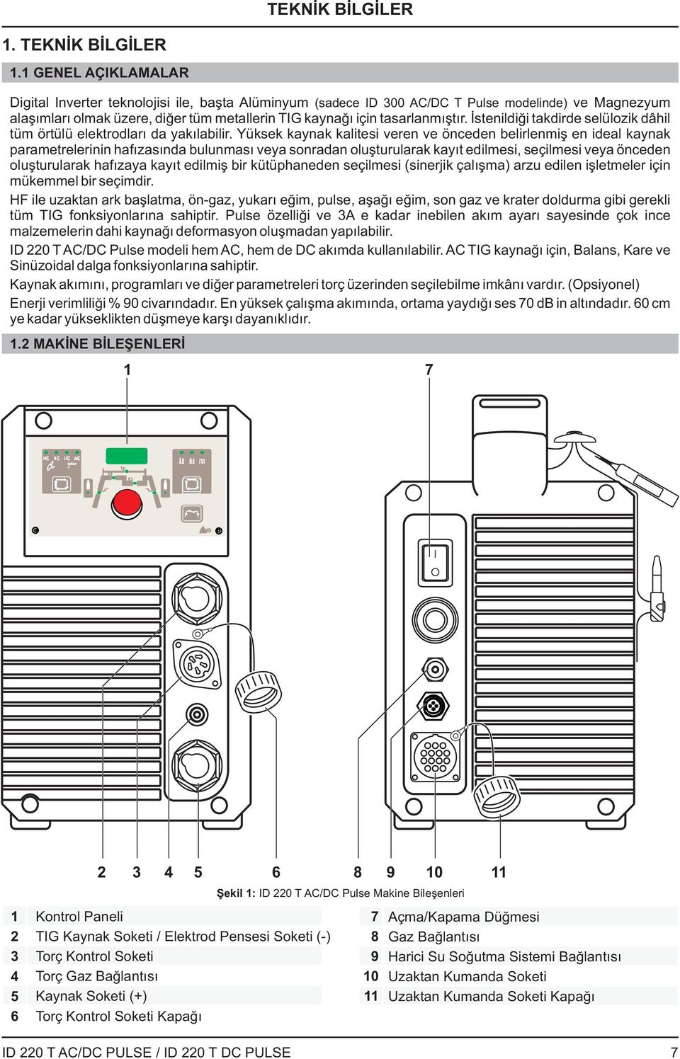 İstenildiği takdirde selülozik dâhil tüm örtülü elektrodları da yakılabilir.