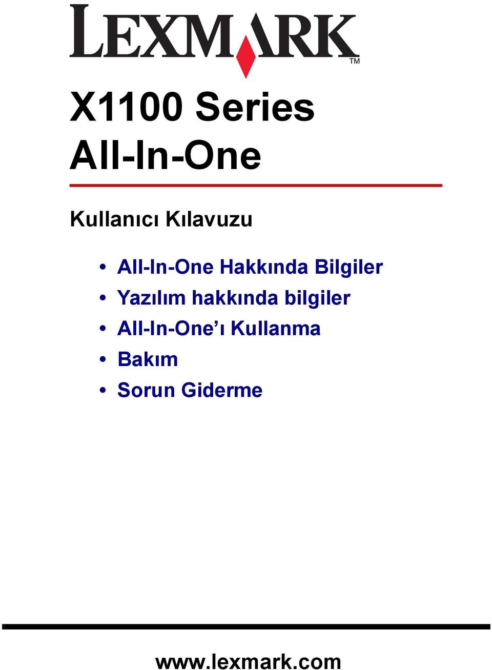 Yazılım hakkında bilgiler All-In-One ı