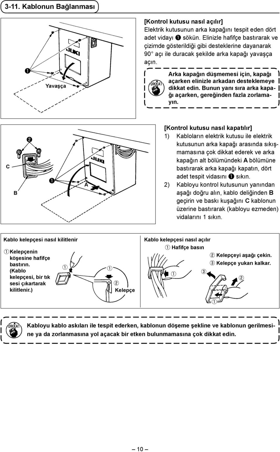 ❶ Yavaşça rka kapağın düşmemesi için, kapağı açarken elinizle arkadan desteklemeye dikkat edin. Bunun yanı sıra arka kapağı açarken, gereğinden fazla zorlamayın.