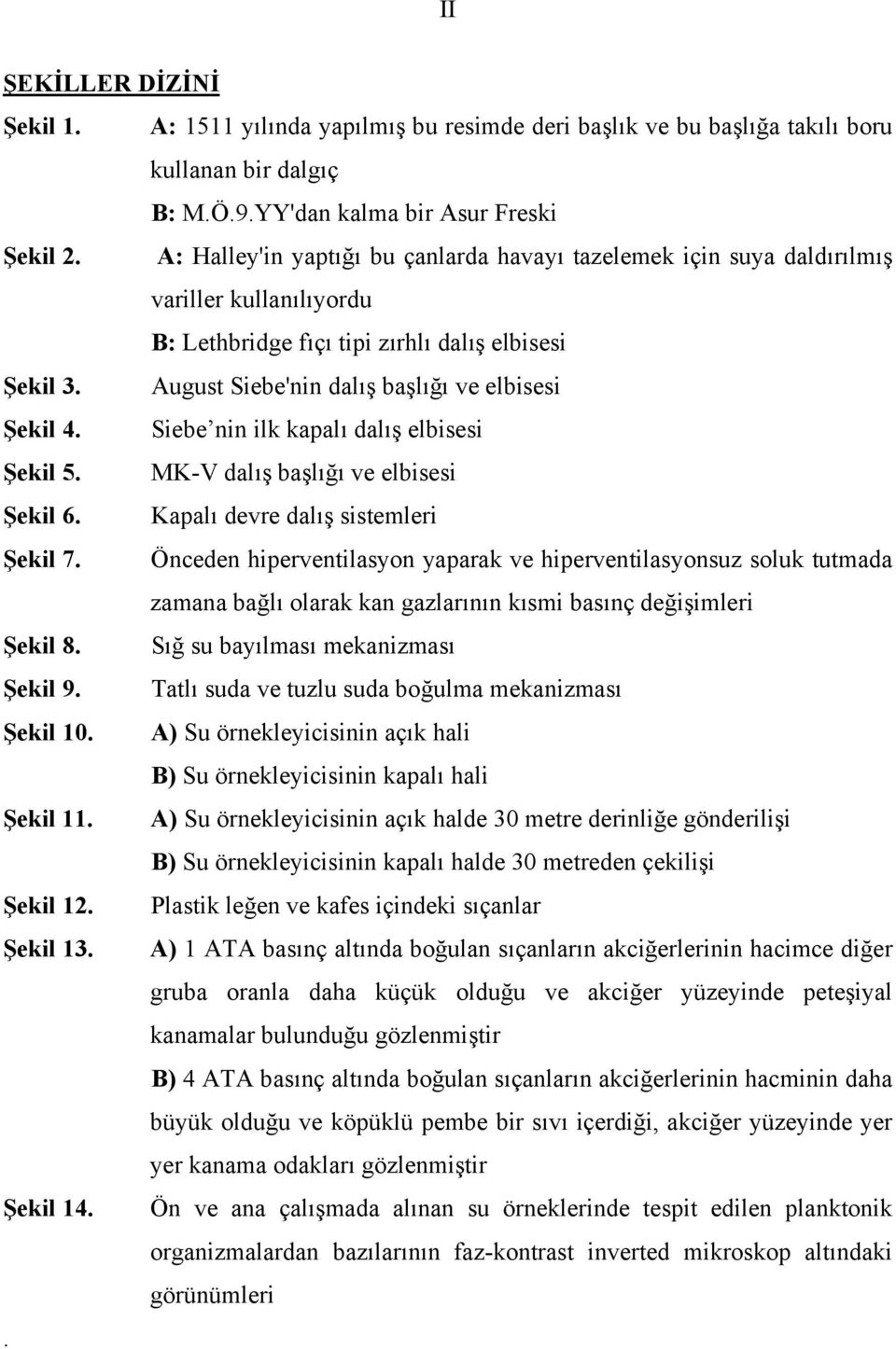 August Siebe'nin dalış başlığı ve elbisesi Şekil 4. Siebe nin ilk kapalı dalış elbisesi Şekil 5. MK-V dalış başlığı ve elbisesi Şekil 6. Kapalı devre dalış sistemleri Şekil 7.