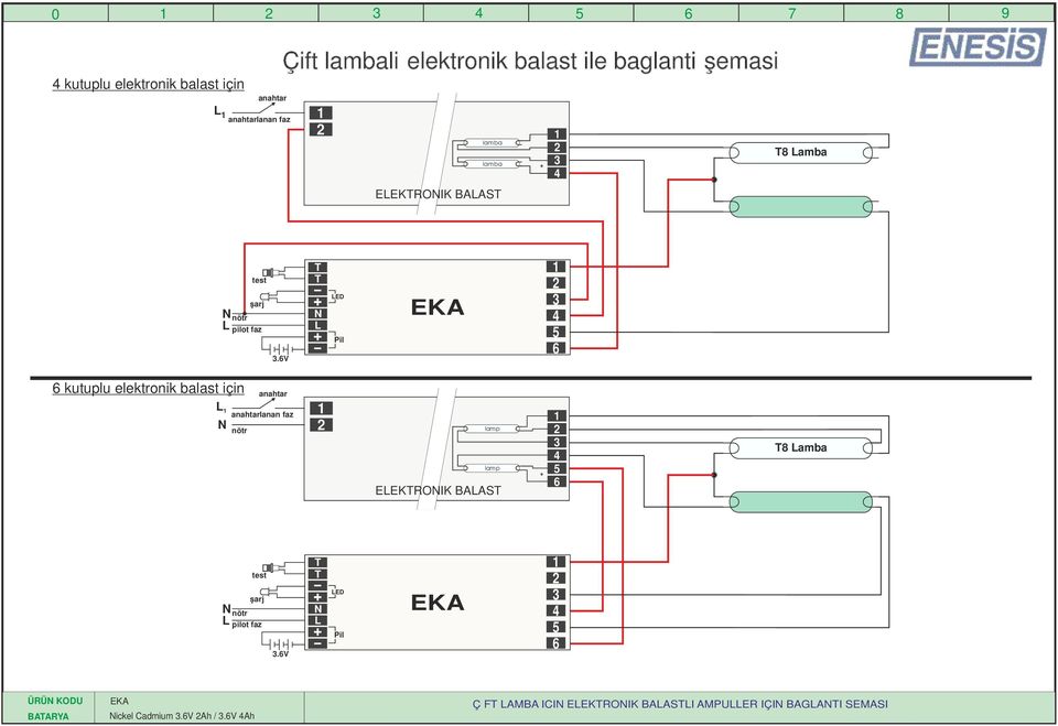 v ED kutuplu elektronik için lanan faz EEKROIK BAA amba.