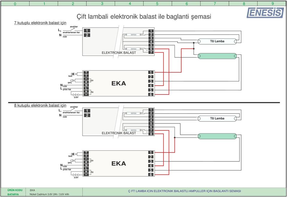 v ED kutuplu elektronik için lanan faz EEKROIK BAA amba.