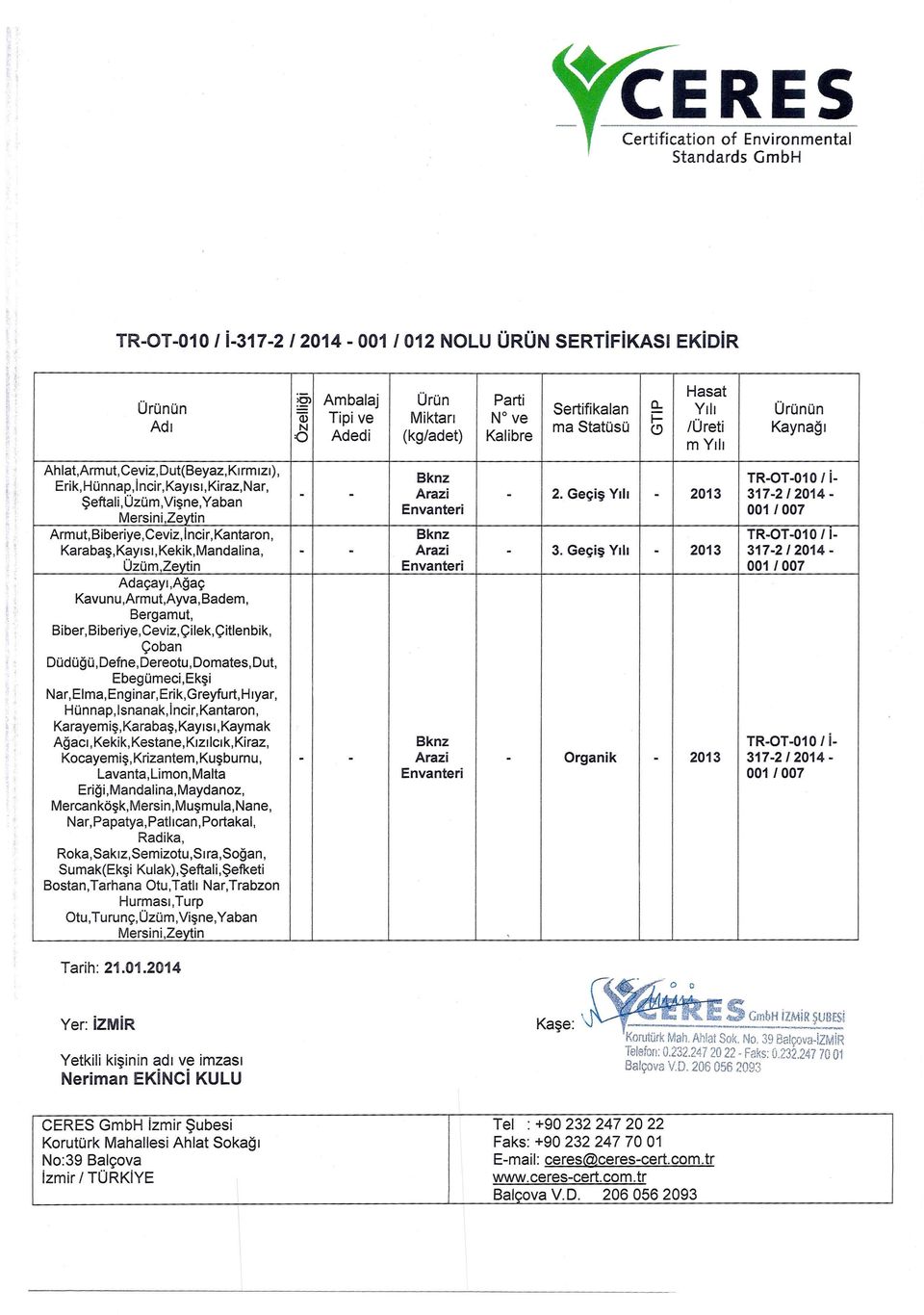 Şeftali,Üzüm,Vişne,Yaban Mersini,Zevtin Bknz TR-T-0 i i- - - Arazi - 2.